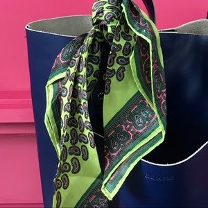 Paisley Print Purse Head Scarf Bandana